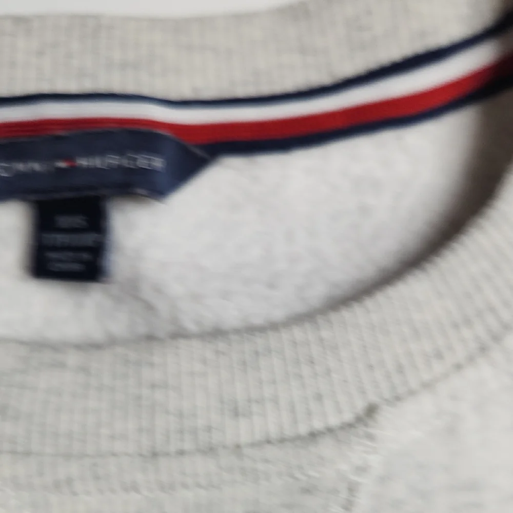 Tommy Hilfiger Sweatshirt Dress XXS Gray Logo Pullover Long Sleeve Pockets Casua - Picture 4 of 6